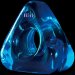 Треугольное эрекционное кольцо RENEGADE JUNK PUSHER, цвет: синий