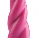 Розовая коническая спиральная анальная втулка - 22,5 см.