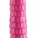 Рельефный фантазийный фаллоимитатор - 26,5 см, цвет: розовый