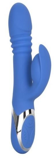 Вибромассажер-кролик Enchanted Teaser - 23 см, цвет: синий