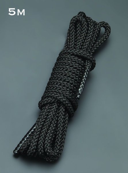 Шелковистая веревка для связывания, цвет: черный - 5 м