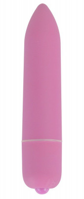 Вибропуля Power Bullet Pink, цвет: розовый - 8,3 см