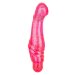 Вибратор с блестками G Glitz - 17,5 см, цвет: розовый