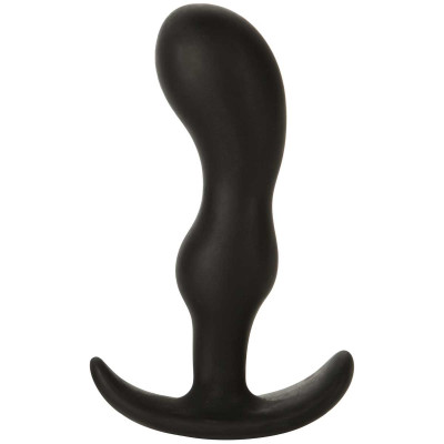 Анальная пробка для ношения Doc Johnson Mood Naughty-2 4.5" Silicone, цвет: черный - 11,4 см