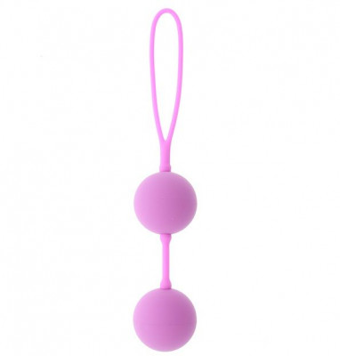 Вагинальные шарики Good Vibes The Perfect Balls Pink на силиконовой связке, цвет: розовый
