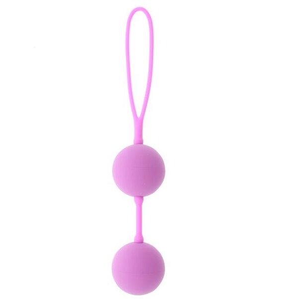 Вагинальные шарики Good Vibes The Perfect Balls Pink на силиконовой связке, цвет: розовый