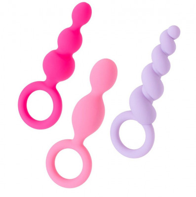 Набор анальных цепочек Satisfyer Plugs Colored Set of 3