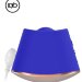 Клиторальный стимулятор Dazzling с вибрацией и ротацией - 6,7 см, цвет: синий
