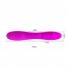 Вибратор Baile Pretty Love Snappy с клиторальным отростком, цвет: лиловый - 19,5 см
