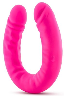Двусторонний фаллоимитатор 18 inch Silicone Slim Double Dong - 45,7 см, цвет: розовый
