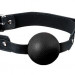 Кляп-шар Solid Silicone Ball Gag, цвет: черный