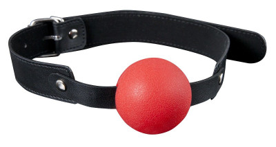 Кляп-шар Solid Silicone Ball Gag, цвет: красный