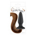 Анальная пробка Filly Tails Chestnut с каштановым хвостом, цвет: черный