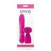 Вибратор с насадкой-щеточкой для стимуляции клитора INYA Blossom, цвет: розовый - 17 см