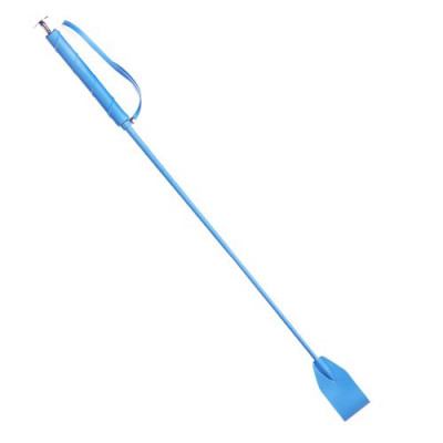 Стек с деревянной ручкой, цвет: голубой - 70 см